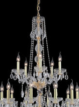 Load image into Gallery viewer, Bohemian Elegance 15 Light Crystal Chandelier- GOLD