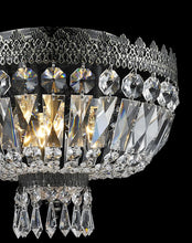 Load image into Gallery viewer, Royal French Basket Chandelier - Flush Mount - Antique SILVER - W:30cm