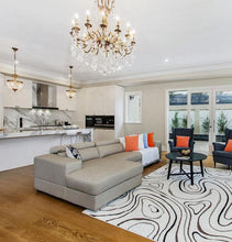 Load image into Gallery viewer, AMERICANA 12 Light Crystal Chandelier - Brass Finish