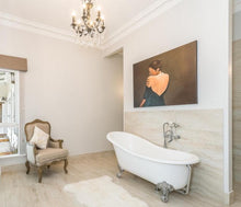 Load image into Gallery viewer, AMERICANA 6 Light Crystal Chandelier - Silver Plated