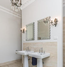 Load image into Gallery viewer, AMERICANA 6 Light Crystal Chandelier - Silver Plated