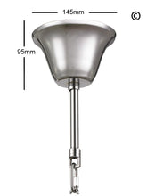 Load image into Gallery viewer, NewYork Oasis Spiral Chandelier - Chrome - Width: 80cm - Designer Chandelier