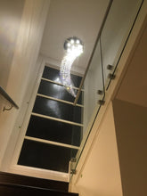 Load image into Gallery viewer, Contemporary Wave LED Chandelier - W:60cm H:190cm