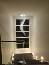 Load image into Gallery viewer, Contemporary Wave LED Chandelier - W:60cm H:190cm