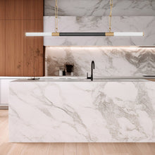 Load image into Gallery viewer, Adonis - 2 Light - Chandelier - Satin Brass & Matte Black - W:152cm