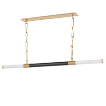 Load image into Gallery viewer, Adonis - 2 Light - Chandelier - Satin Brass & Matte Black - W:152cm