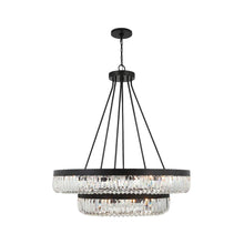 Load image into Gallery viewer, Clover Collection - 2 Tier Chandelier - Charcoal Bronze - bronze