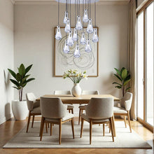 Load image into Gallery viewer, Rayne Collection - Round Cluster - W: 80cm H: 120cm - Polished Nickel
