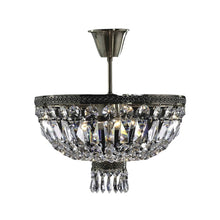 Load image into Gallery viewer, French Basket Semi Flush Mount Chandelier - Antique Bronze - Width: 40cm