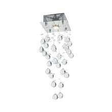 Load image into Gallery viewer, Square Cluster LED Crystal Chandelier - Width:20cm Height:60cm