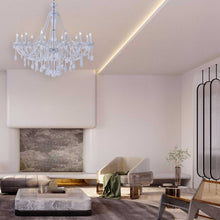 Load image into Gallery viewer, Bohemian Brilliance LARGE 12 Arm Single Tier Chandelier - Chrome