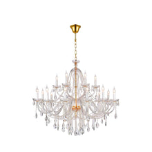 Load image into Gallery viewer, Bohemian Brilliance LARGE 18 Arm Two Tier Chandelier - GOLD