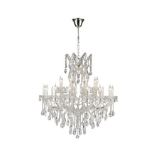 Load image into Gallery viewer, Maria Theresa Crystal Chandelier 24 Light - Silver Plated