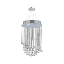 Load image into Gallery viewer, Saturn Ball LED Crystal Chandelier - Width:40 Height:66cm
