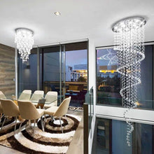 Load image into Gallery viewer, Contemporary Spiral LED Chandelier - SMOKE - W:70cm H:240cm
