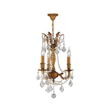 Load image into Gallery viewer, MONACO 3 Arm Chandelier - French Gold