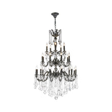 Load image into Gallery viewer, AMERICANA 25 Light Crystal Chandelier - Antique SILVER
