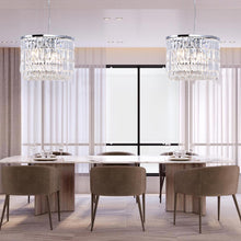 Load image into Gallery viewer, Modena Crystal Pendant - Oval Multi Tier W: 50cm