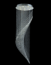 Load image into Gallery viewer, Contemporary Wave LED Chandelier - W:60cm H:190cm
