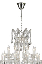 Load image into Gallery viewer, Maria Theresa Crystal Chandelier 24 Light - Silver Plated