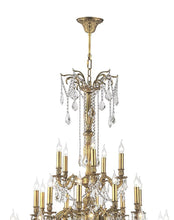 Load image into Gallery viewer, AMERICANA 45 Light Crystal Chandelier - Brass Finish
