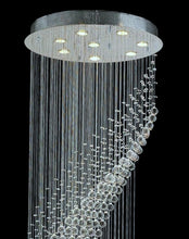 Load image into Gallery viewer, Contemporary Wave LED Chandelier - W:60cm H:190cm