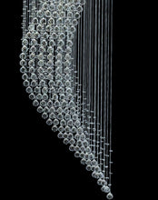 Load image into Gallery viewer, Contemporary Wave LED Chandelier - W:60cm H:190cm