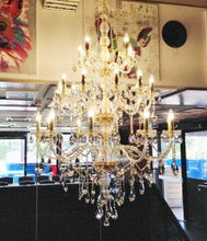 Load image into Gallery viewer, Bohemian Elegance 25 Light Crystal Chandelier- GOLD