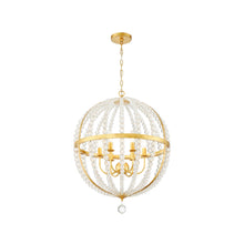 Load image into Gallery viewer, Josie Collection - Antique Gold & Clear Glass Pendant - gold-1
