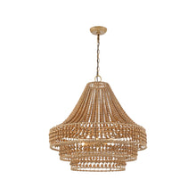 Load image into Gallery viewer, Jasper Collection - 3 Tier Rattan Chandelier - rattan