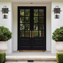 Load image into Gallery viewer, Glace Collection - Matte Black Outdoor Wall Sconce - black