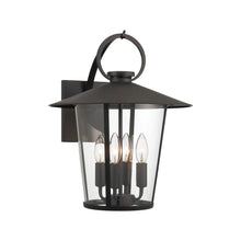 Load image into Gallery viewer, Glace Collection - Matte Black Outdoor Wall Sconce - black