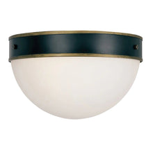 Load image into Gallery viewer, Rama Collection - Matte Black and Textured Gold Flush Mount - W:30cm - black