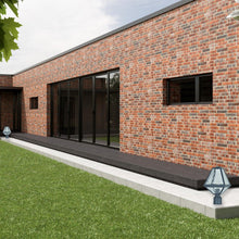 Load image into Gallery viewer, Tori Collection - Black Charcoal & Clear Water Glass Outdoor Lamp - black