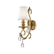 Load image into Gallery viewer, ARIA - Hampton Single Arm Wall Sconce - Brass