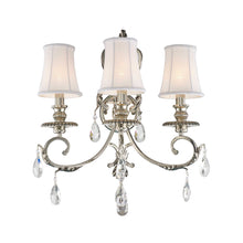 Load image into Gallery viewer, ARIA - Hampton Triple Arm Wall Sconce - Nickel Plated