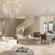 Load image into Gallery viewer, Bohemian Brilliance 7 Arm Crystal Chandelier- GOLD