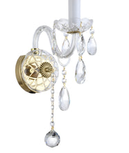 Load image into Gallery viewer, Bohemian Elegance Single Arm Wall Light Sconce- Brass Fixtures (to match Prague series)