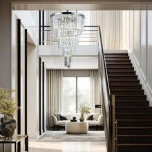 Load image into Gallery viewer, NewYork Oasis Spiral Chandelier - Chrome - Width: 60cm