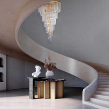 Load image into Gallery viewer, NewYork Oasis Spiral Chandelier - Gold - Width: 80cm