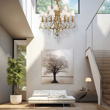 Load image into Gallery viewer, ARIA - Hampton 12 Arm Brass Chandelier