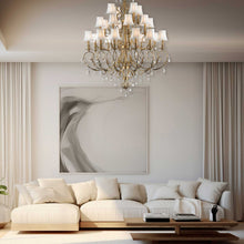 Load image into Gallery viewer, ARIA - Hampton 24 Arm Chandelier - Brass