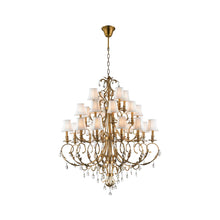 Load image into Gallery viewer, ARIA - Hampton 24 Arm Chandelier - Brass