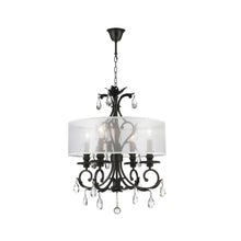 Load image into Gallery viewer, ARIA - Hampton 4 Arm Chandelier - Dark Bronze - Orb Outer Shade