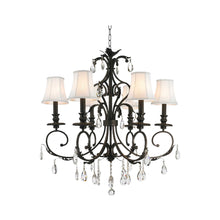 Load image into Gallery viewer, ARIA - Hampton 6 Arm Chandelier - Dark Bronze