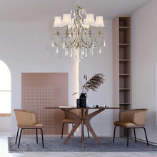 Load image into Gallery viewer, ARIA - Hampton 6 Arm Chandelier - Nickel Plated