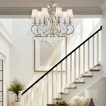 Load image into Gallery viewer, ARIA - Hampton 8 Arm Chandelier - Nickel Plated