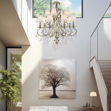 Load image into Gallery viewer, ARIA - Hampton 12 Arm Chandelier - Nickel Plated