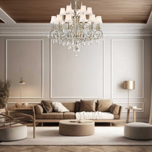 Load image into Gallery viewer, ARIA - Hampton 18 Arm Chandelier - Nickel Plated