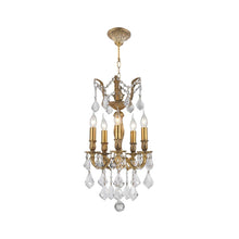 Load image into Gallery viewer, AMERICANA 5 Light Chandelier - Brass Finish